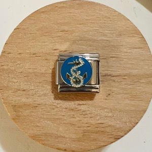 Anchor & Rope Italian Charm Bracelet Link